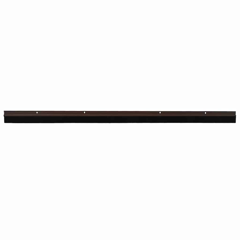 Skruvmonterade Dörrborsttätningslister 100 Cm Brun PVC