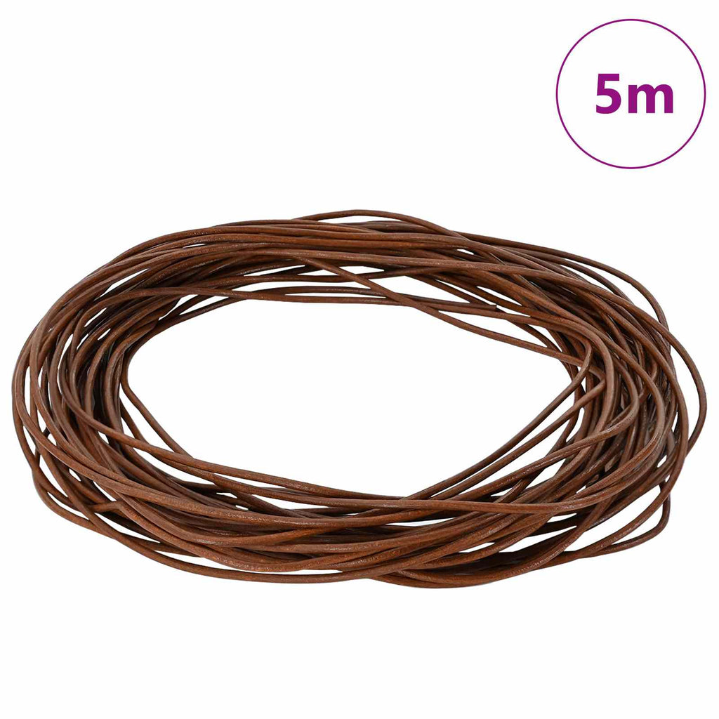 Snöre Ljusbrun Ø1,5 Mm X 5 M Skinn