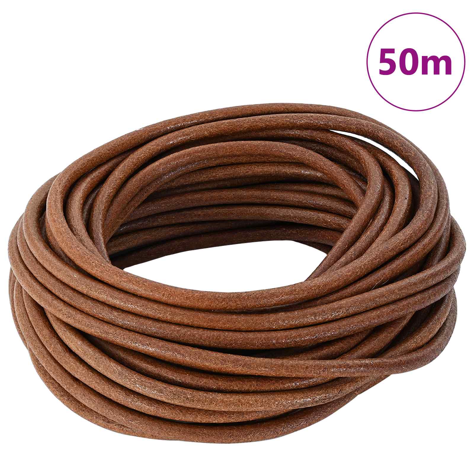 Snöre Ljusbrun Ø4 Mm X 50 M Skinn