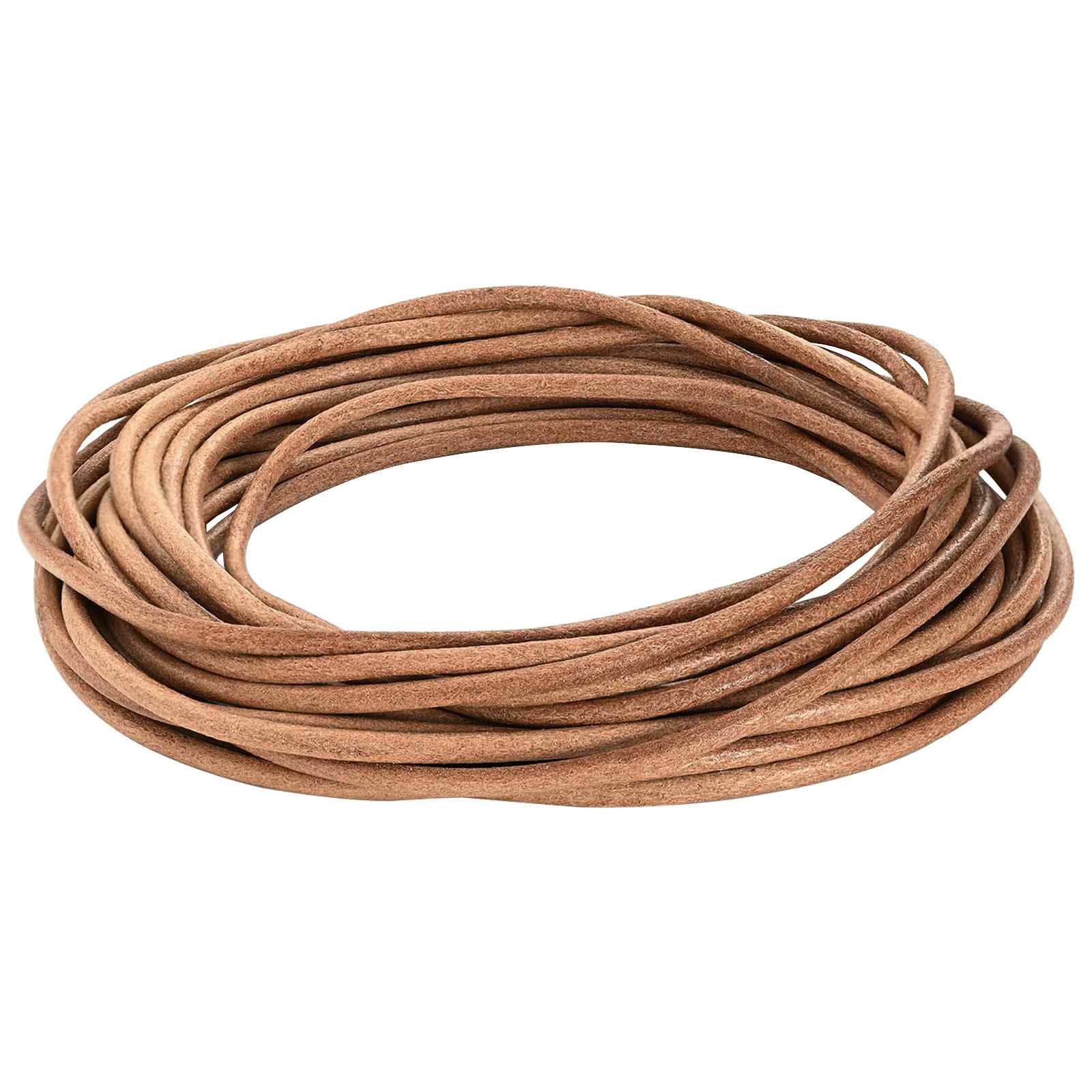 Snöre Ø5 Mm X 50 M Skinn Brun Läder