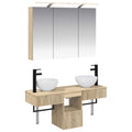 Badrumsskåpsset 5 Pcs Sonoma-ek