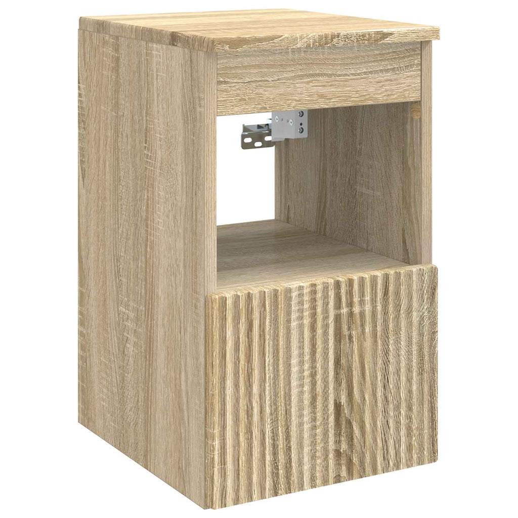 Badrumsskåpsset 5 Pcs Sonoma-ek