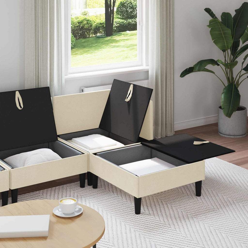 Möbelset för Vardagsrummet 4 Pcs Tyg