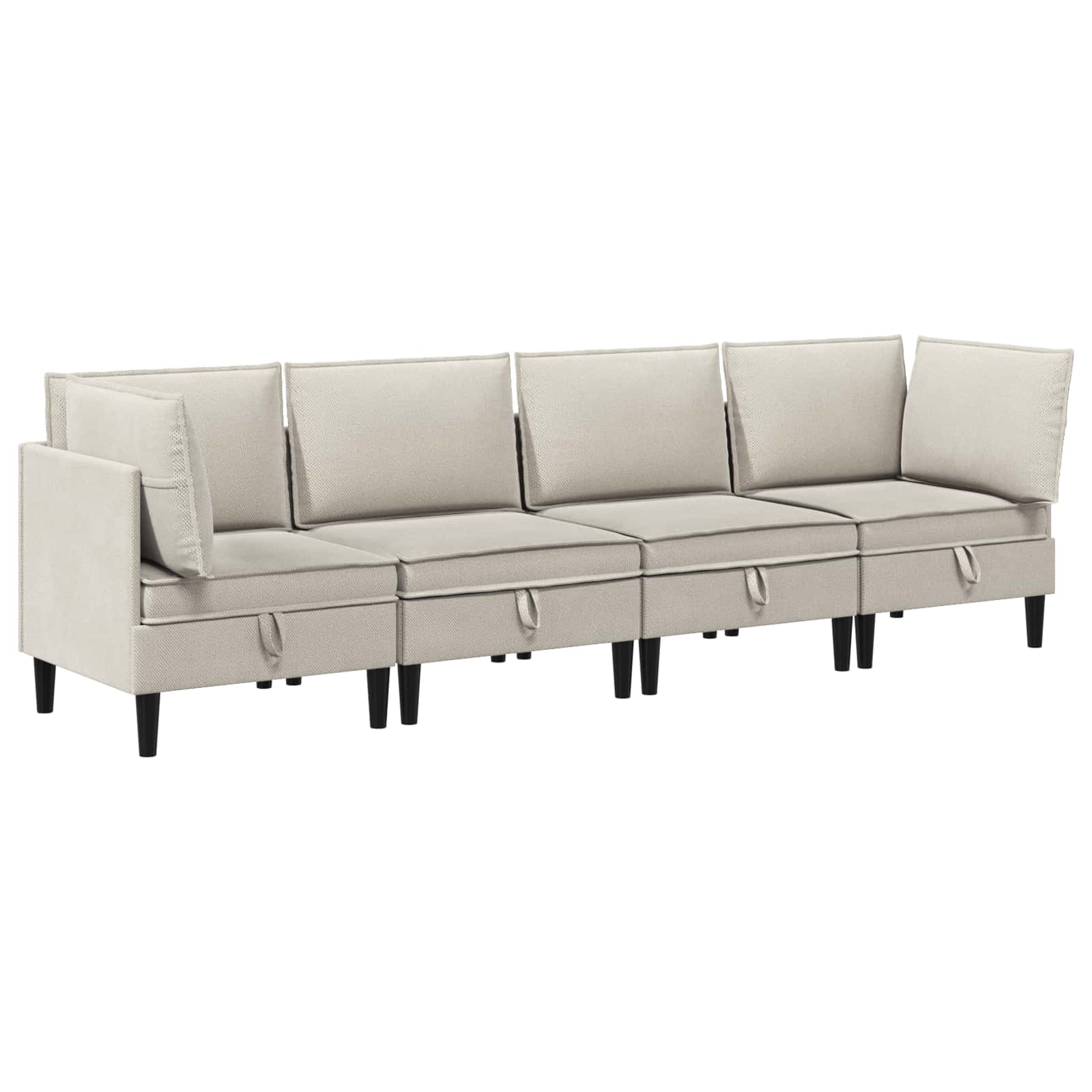 Möbelset för Vardagsrummet 3 Pcs Havre Tyg