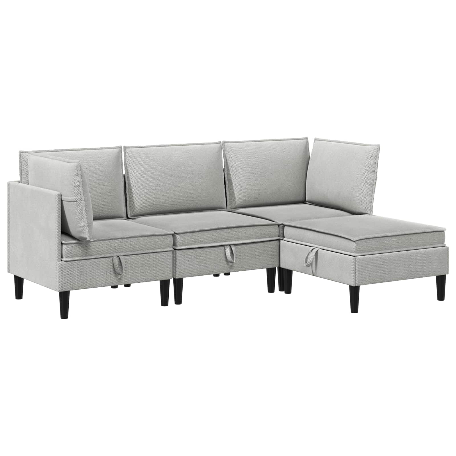 Möbelset för Vardagsrummet 4 Pcs Tyg