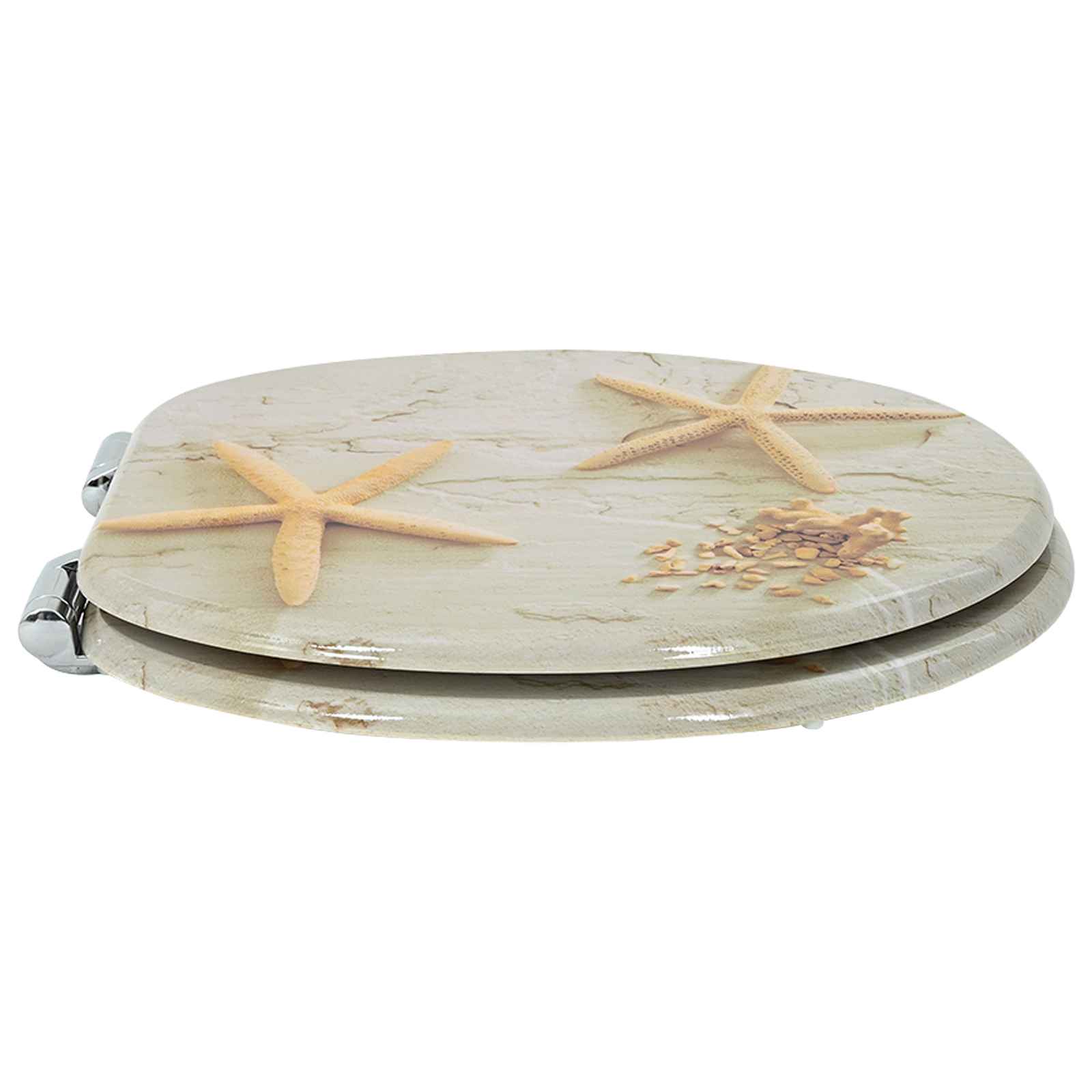 Mjukt Stängande Toalettlock 2 Pcs Gul och Vit 44 X 38 Cm