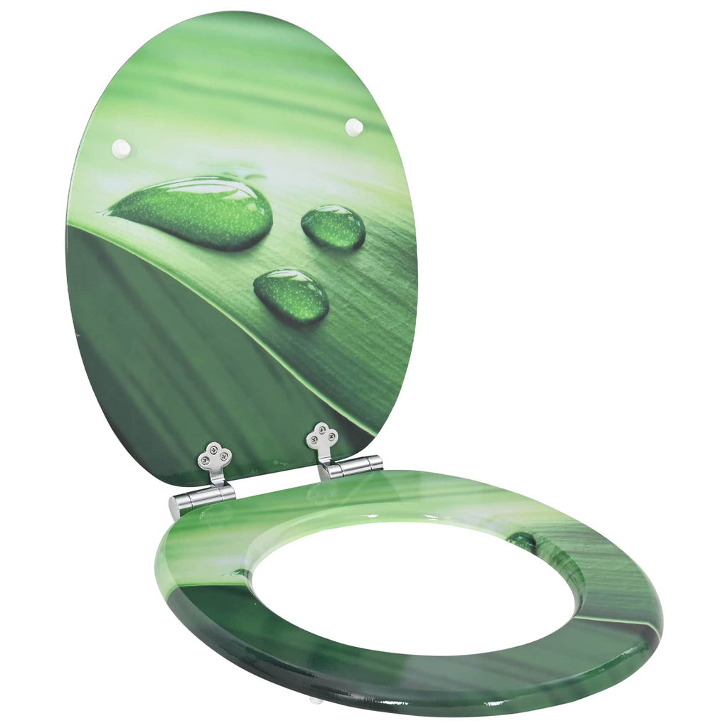 Mjukt Stängande Toalettlock 2 Pcs Droppe 44 X 38 Cm