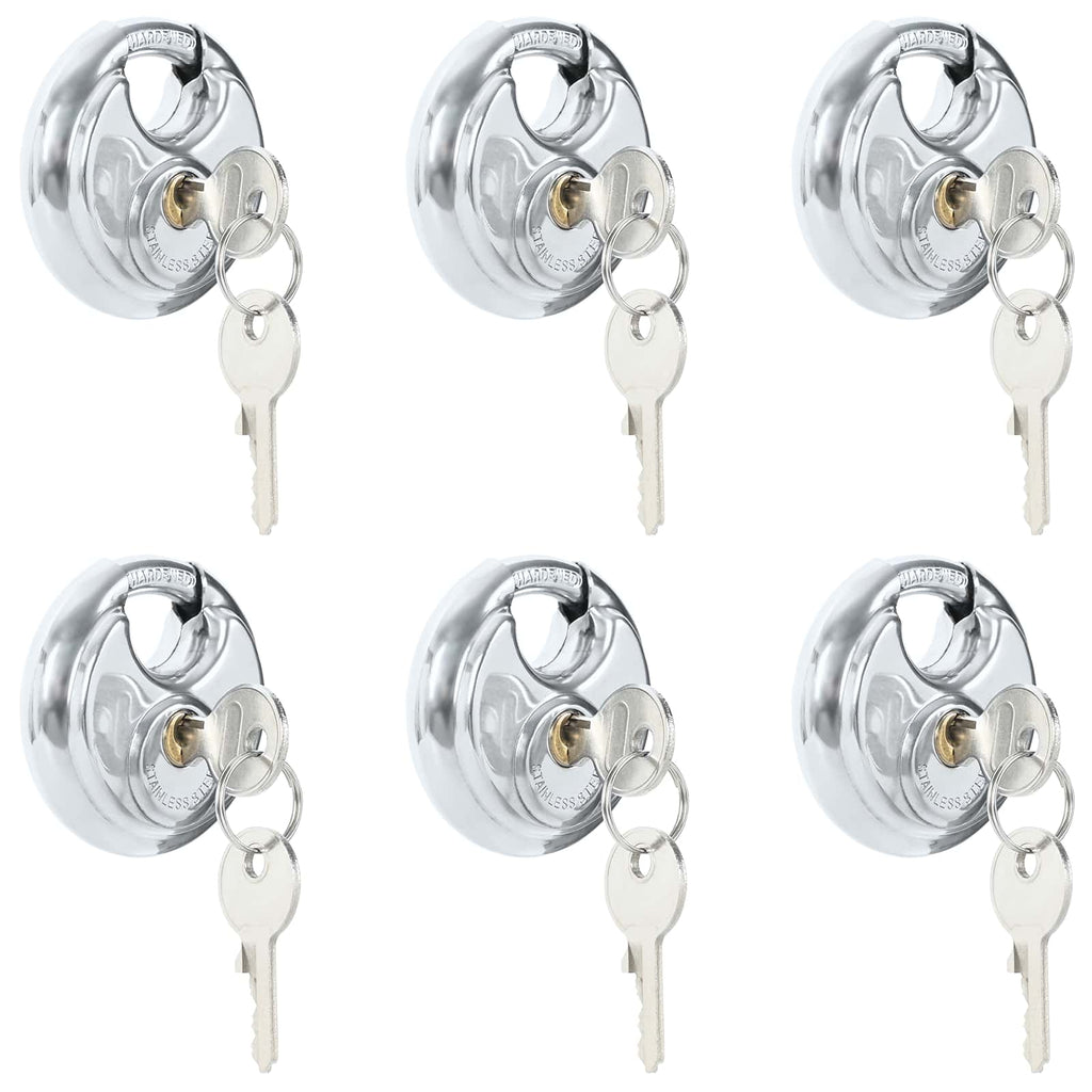 Discus-Lås Nycklar Silver Stål