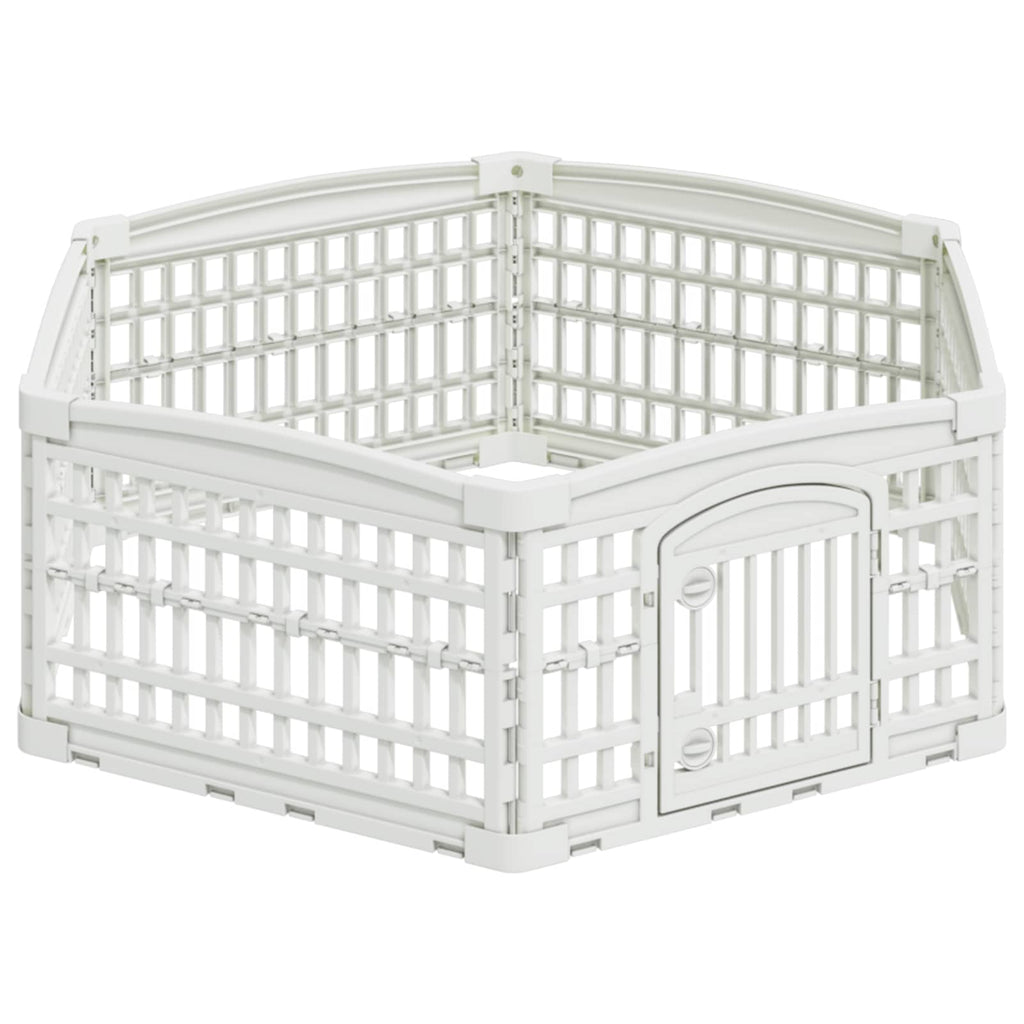 6-Panelers Hundhagen Vit Plast