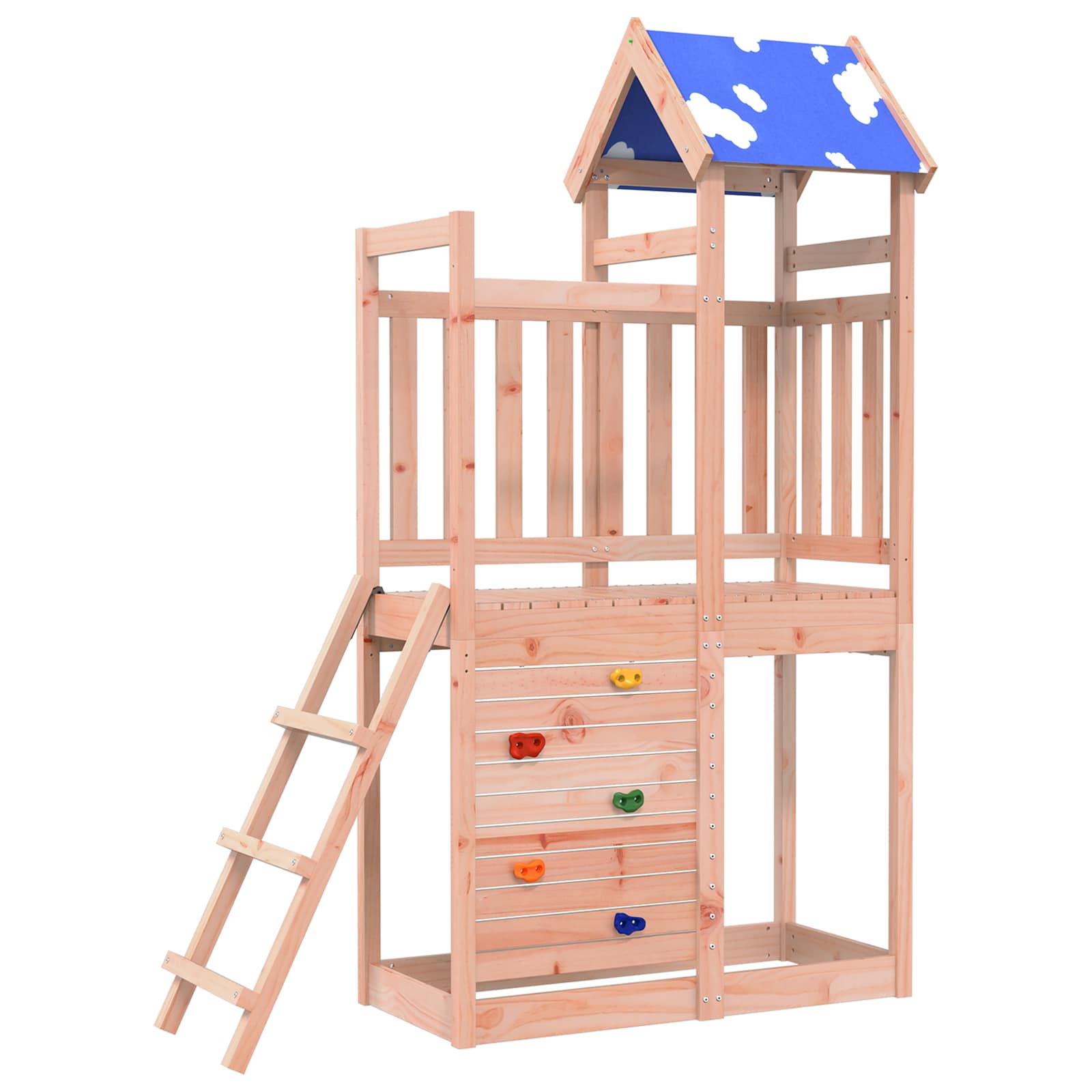 Lekstapel Brun 110,5 X 52,5 X 215 Cm Massivt Douglas-trä