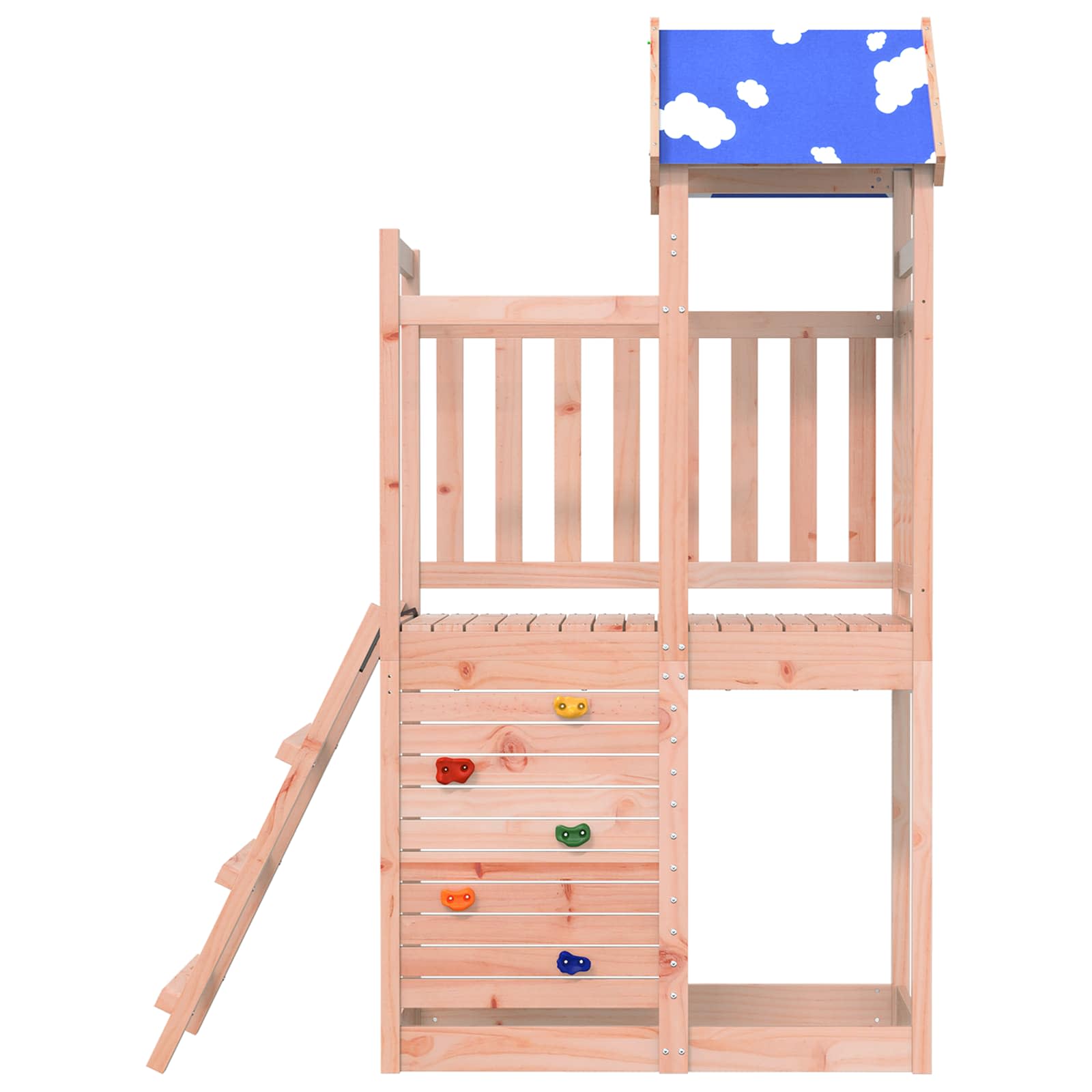 Lekstapel Brun 110,5 X 52,5 X 215 Cm Massivt Douglas-trä