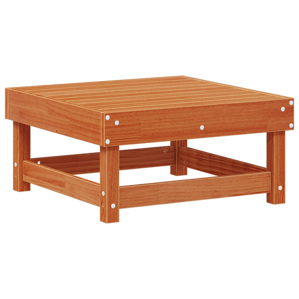 Trädgård Loungemöbler 4 Pcs Vaxad Brun Massiv Furu
