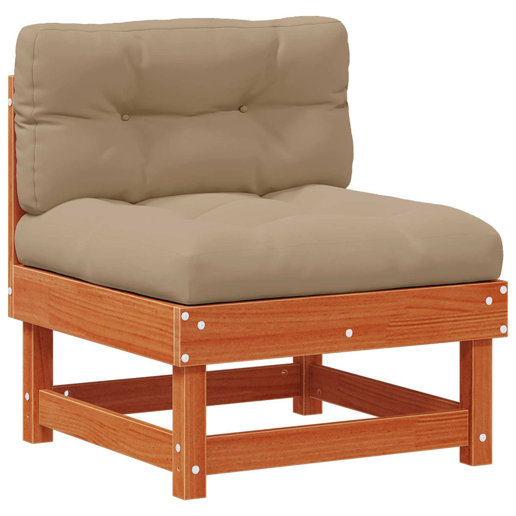 Trädgård Loungemöbler 4 Pcs Vaxad Brun Massiv Furu