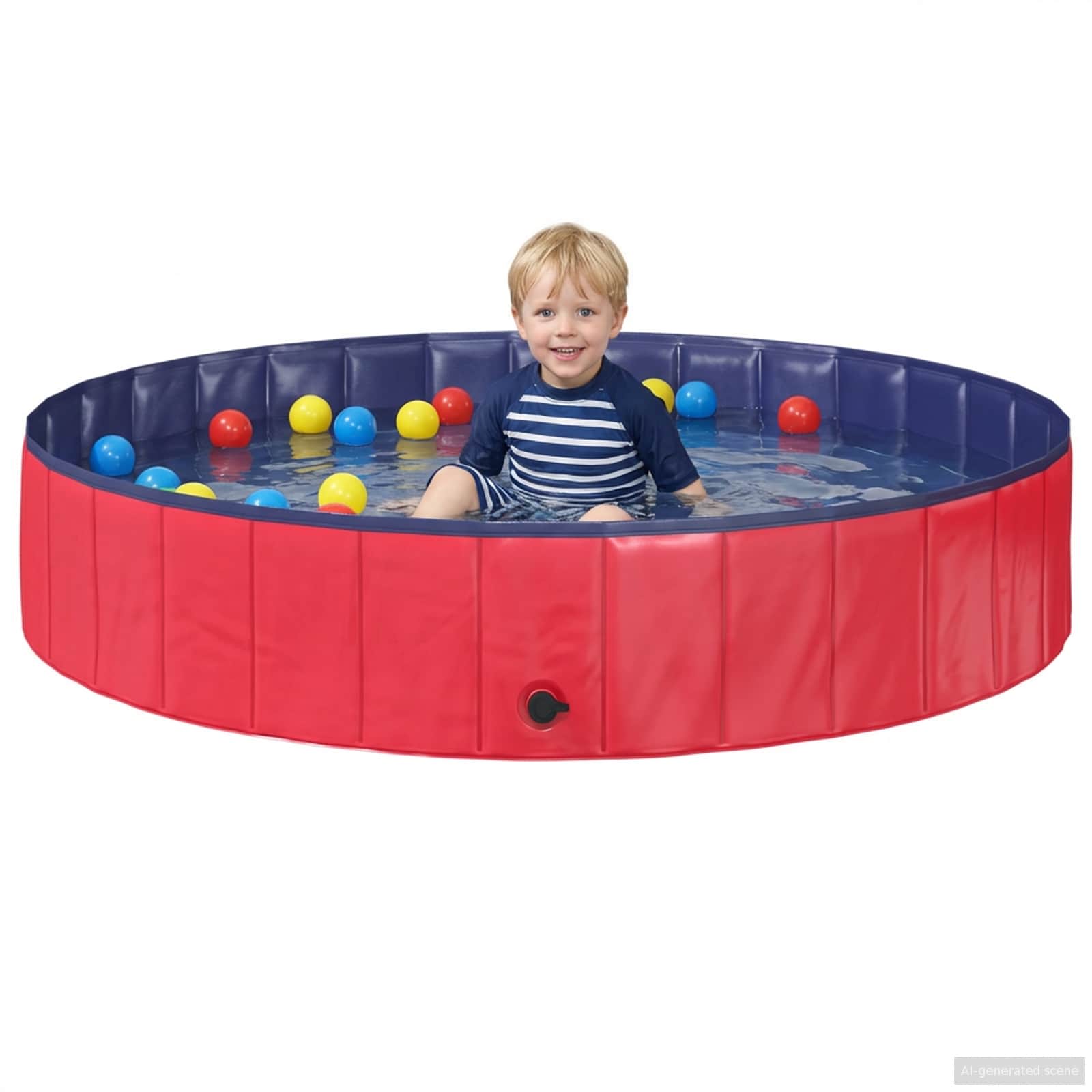 Barn Sim Pool Röd och Blå Ø