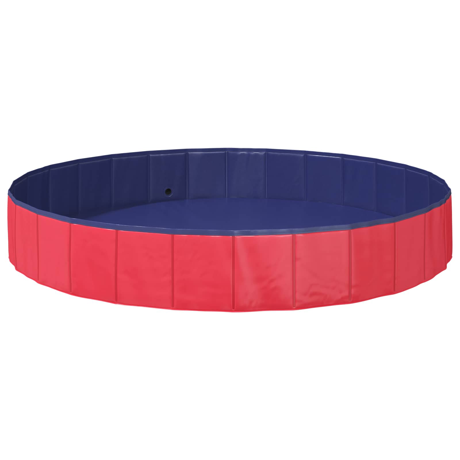 Barn Sim Pool Ø200 X 30 Cm Tjock PVC och Konstruerat Trä
