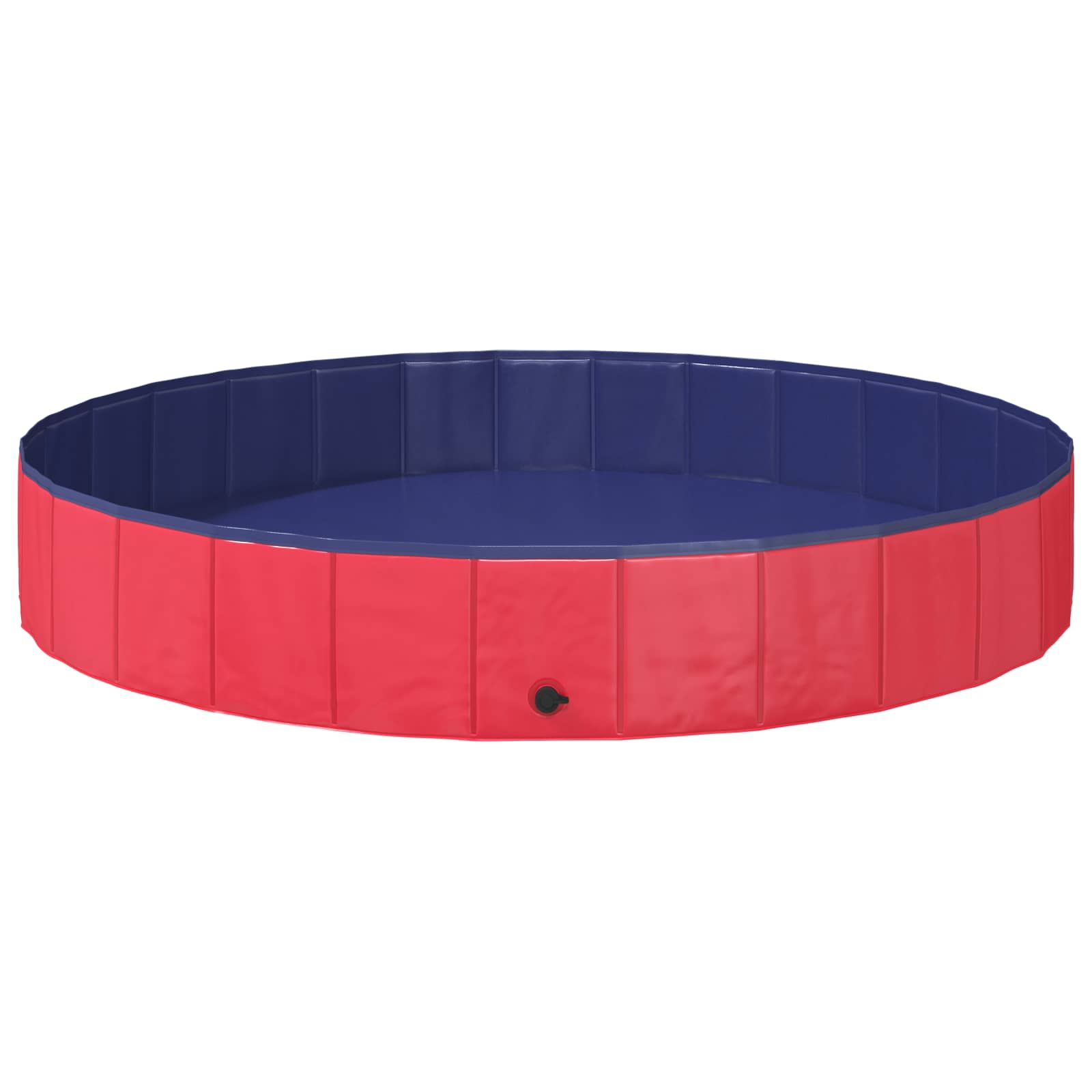 Barn Sim Pool Ø200 X 30 Cm Tjock PVC och Konstruerat Trä