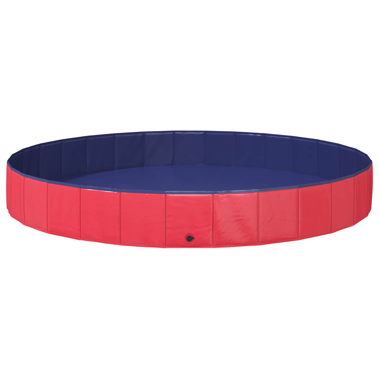 Barn Sim Pool Ø300 X 38 Cm Tjock PVC och Konstruerat Trä