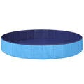 Barn Sim Pool Ø200 X 30 Cm Tjock PVC och Konstruerat Trä