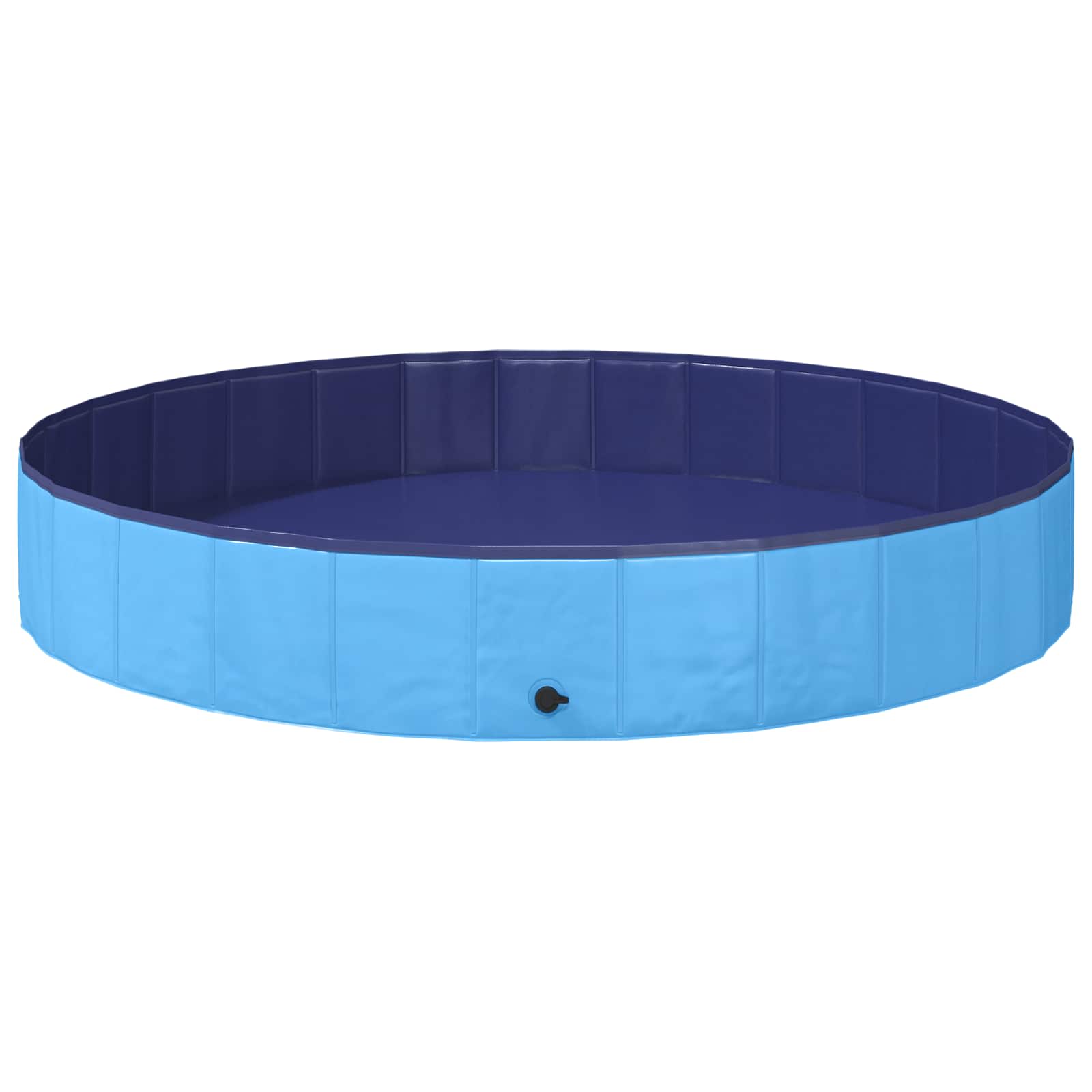 Barn Sim Pool Ø200 X 30 Cm Tjock PVC och Konstruerat Trä