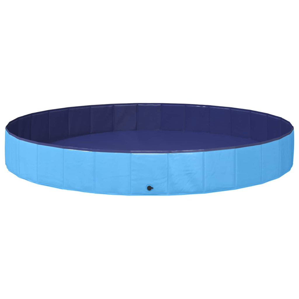Barn Sim Pool Ø300 X 38 Cm Tjock PVC och Konstruerat Trä