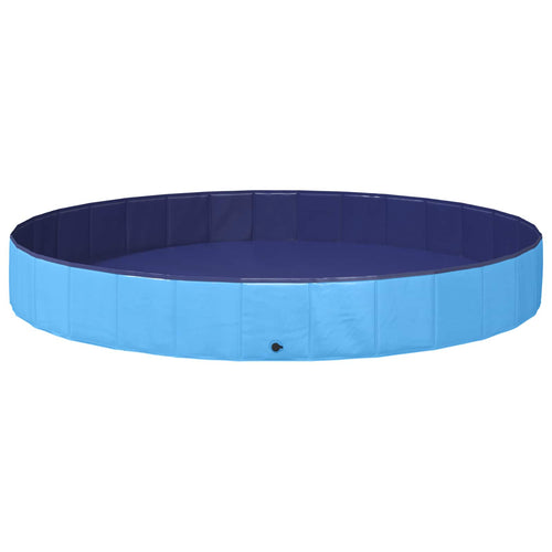 Barn Sim Pool Ø300 X 38 Cm Tjock PVC och Konstruerat Trä