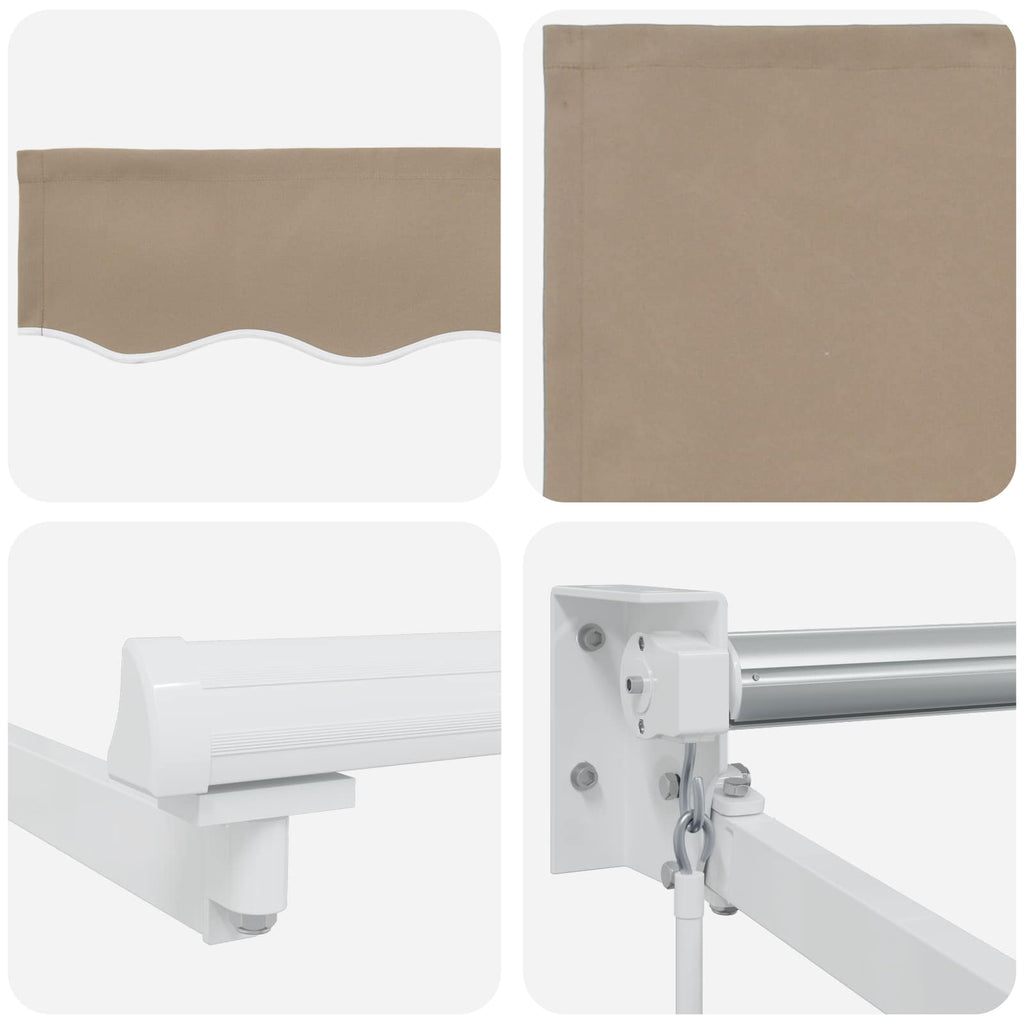 Utdragbar Markis 100% Polyester och Aluminium