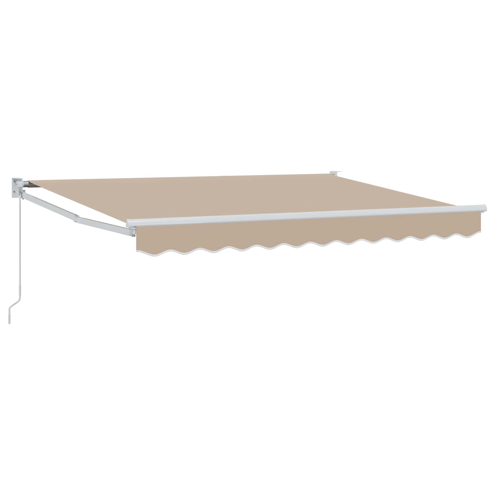 Utdragbar Markis 100% Polyester och Aluminium