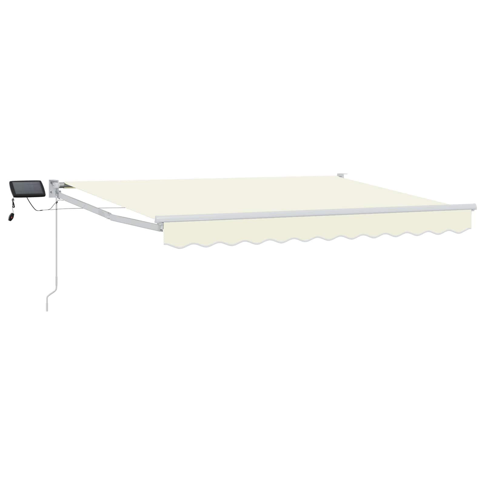 Manuell Utdragbar Markis med LED-lampor 2,5 X 2 M