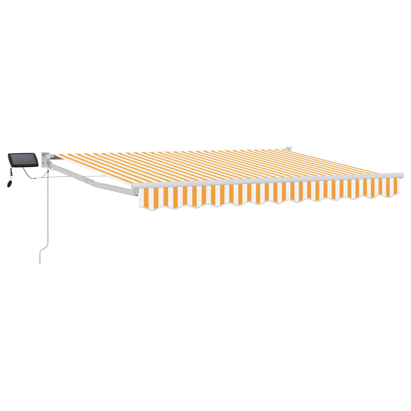 Manuell Utdragbar Markis med LED-lampor 2,5 X 2 M