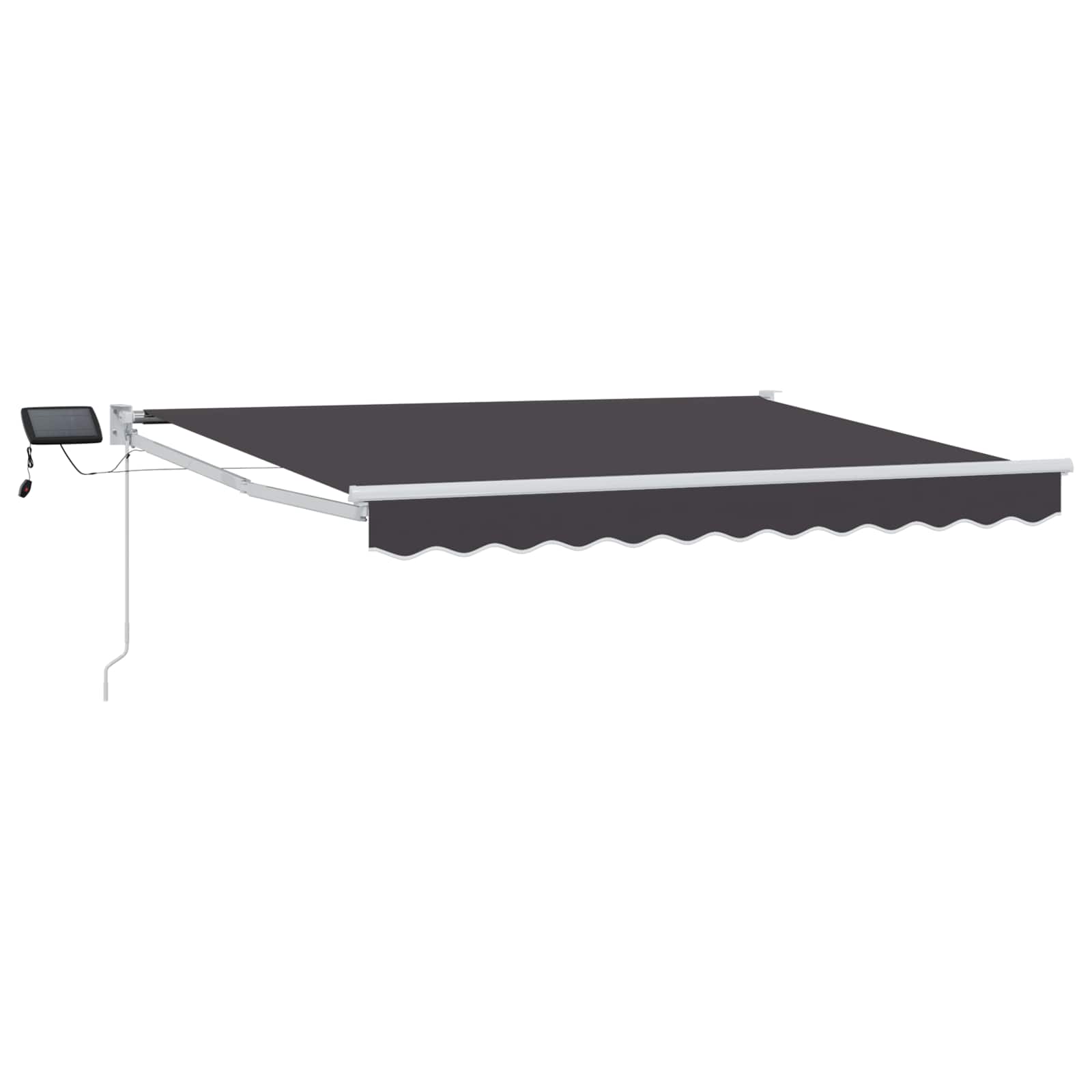 Manuell Utdragbar Markis med LED-lampor 2,5 X 2 M