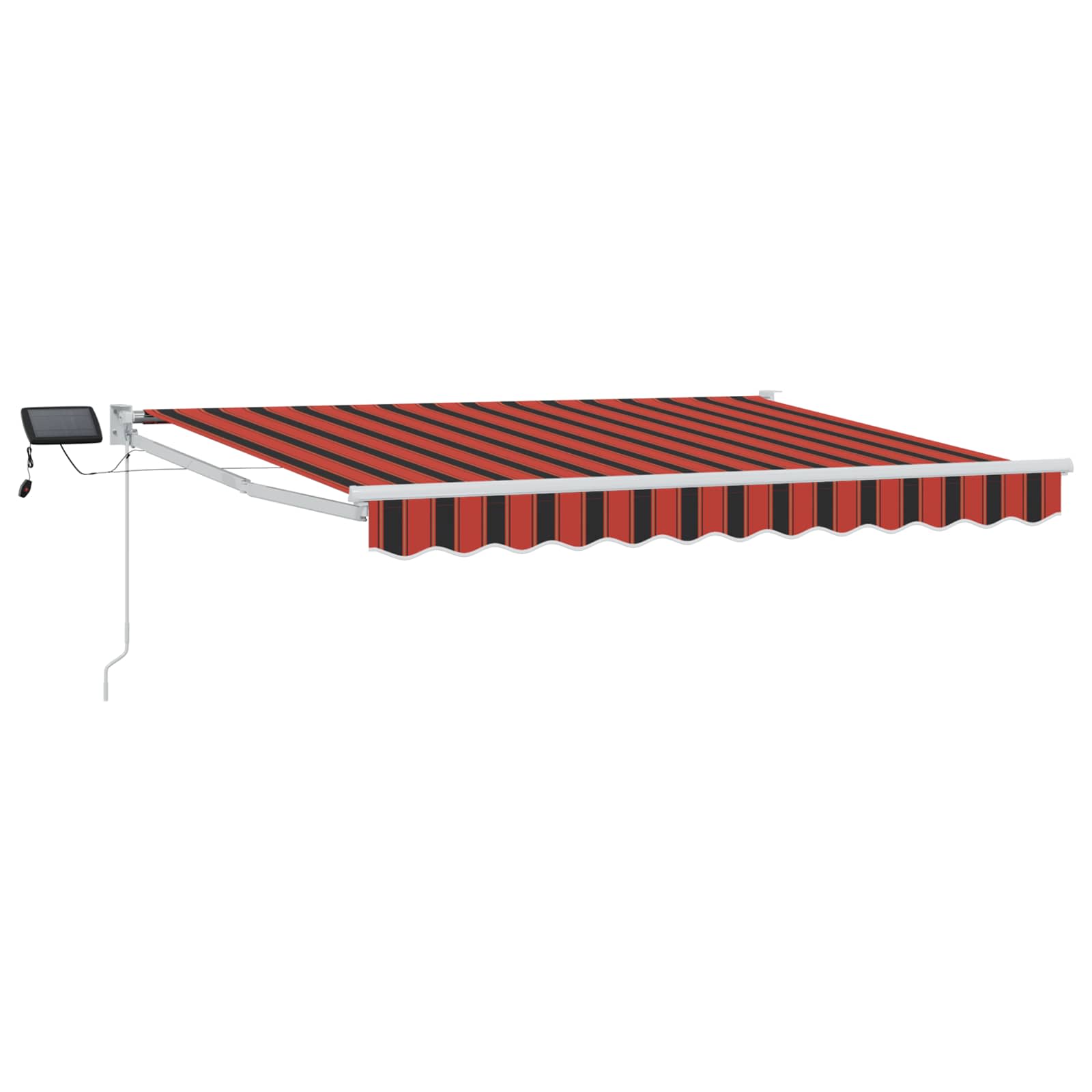 Manuell Utdragbar Markis med LED-lampor 2,5 X 2 M