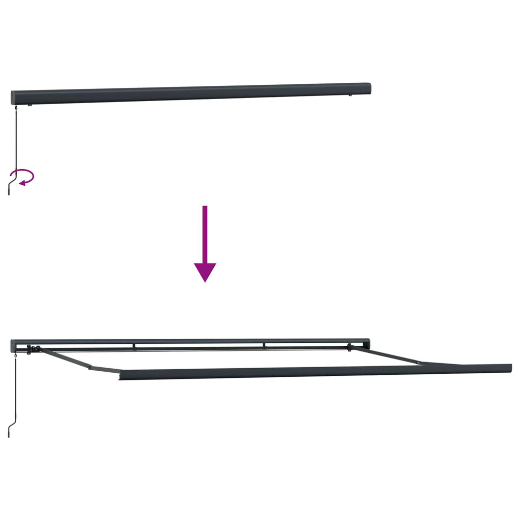 Utdragbar Markis och 400 × 300 Cm