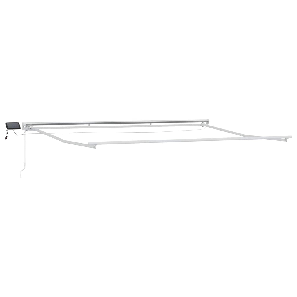 Manuell Markisram med LED-lampor och 4 × 3 M