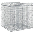 Gabion Upphöjd Säng 2 Pcs Silver