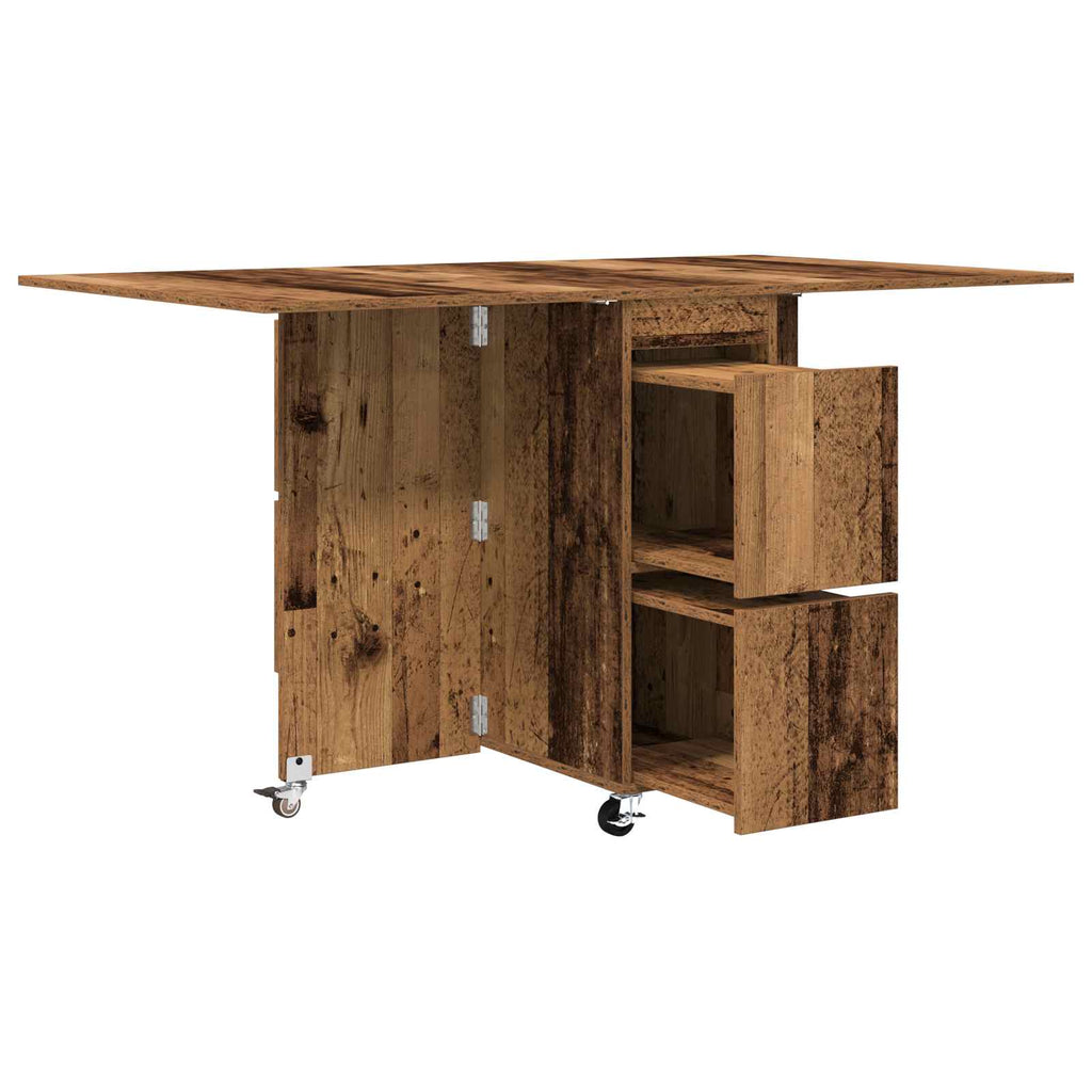 Matbord 2 Pcs Konstruerat Trä