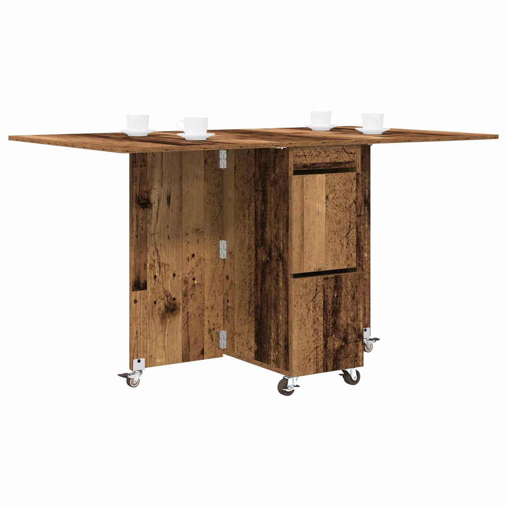 Matbord 2 Pcs Konstruerat Trä