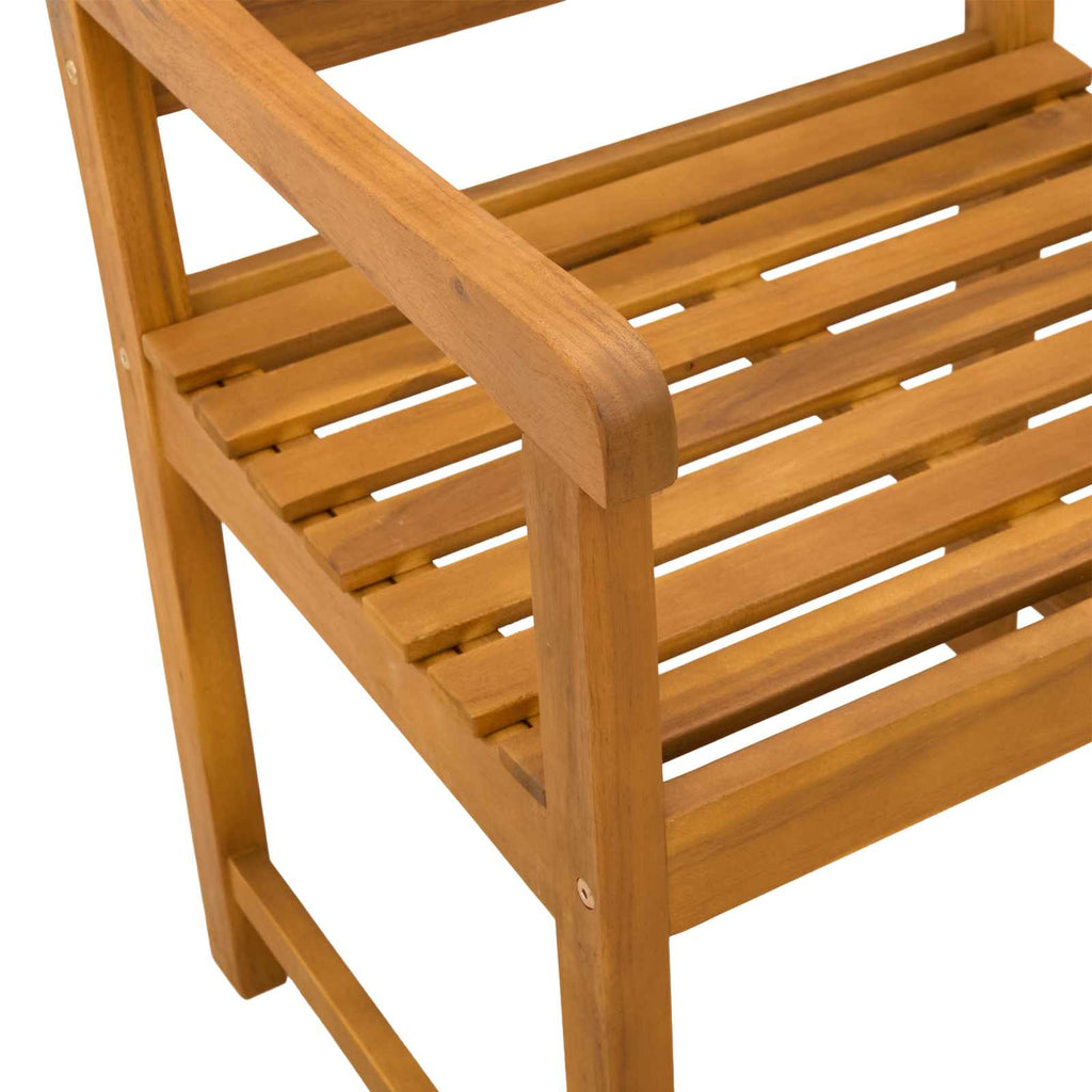 Trädgårdsstolar 4 Pcs Naturlig Massivt Akaciaträ