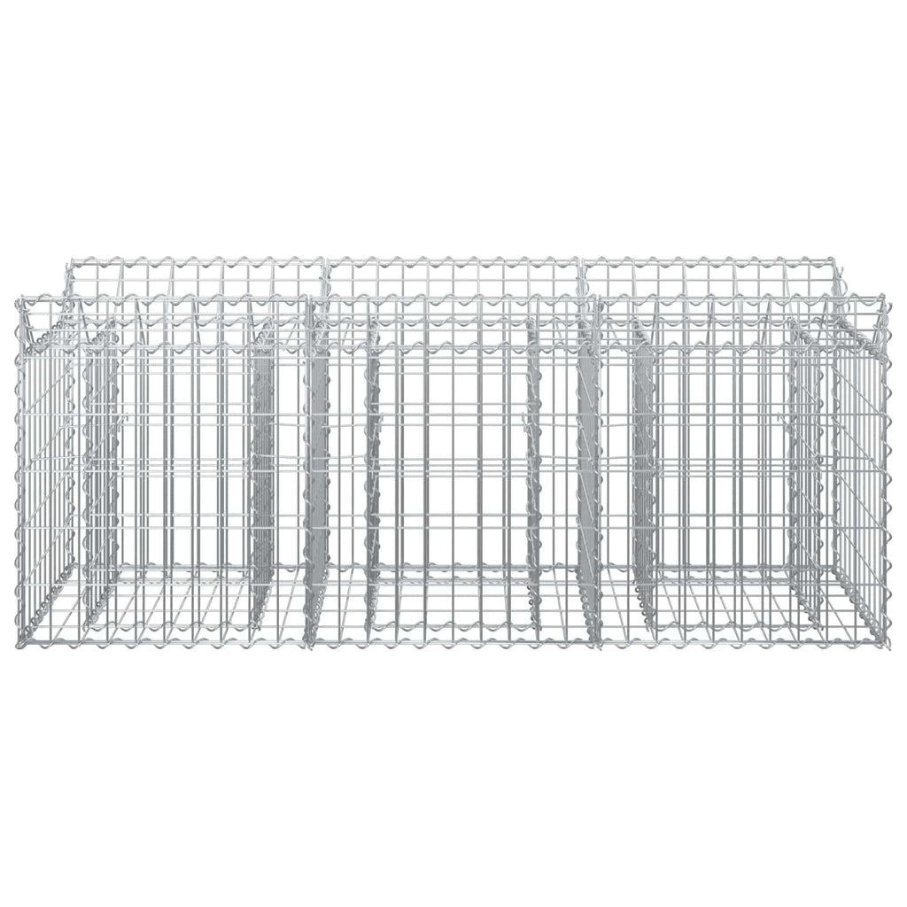 Gabion upphöjd säng