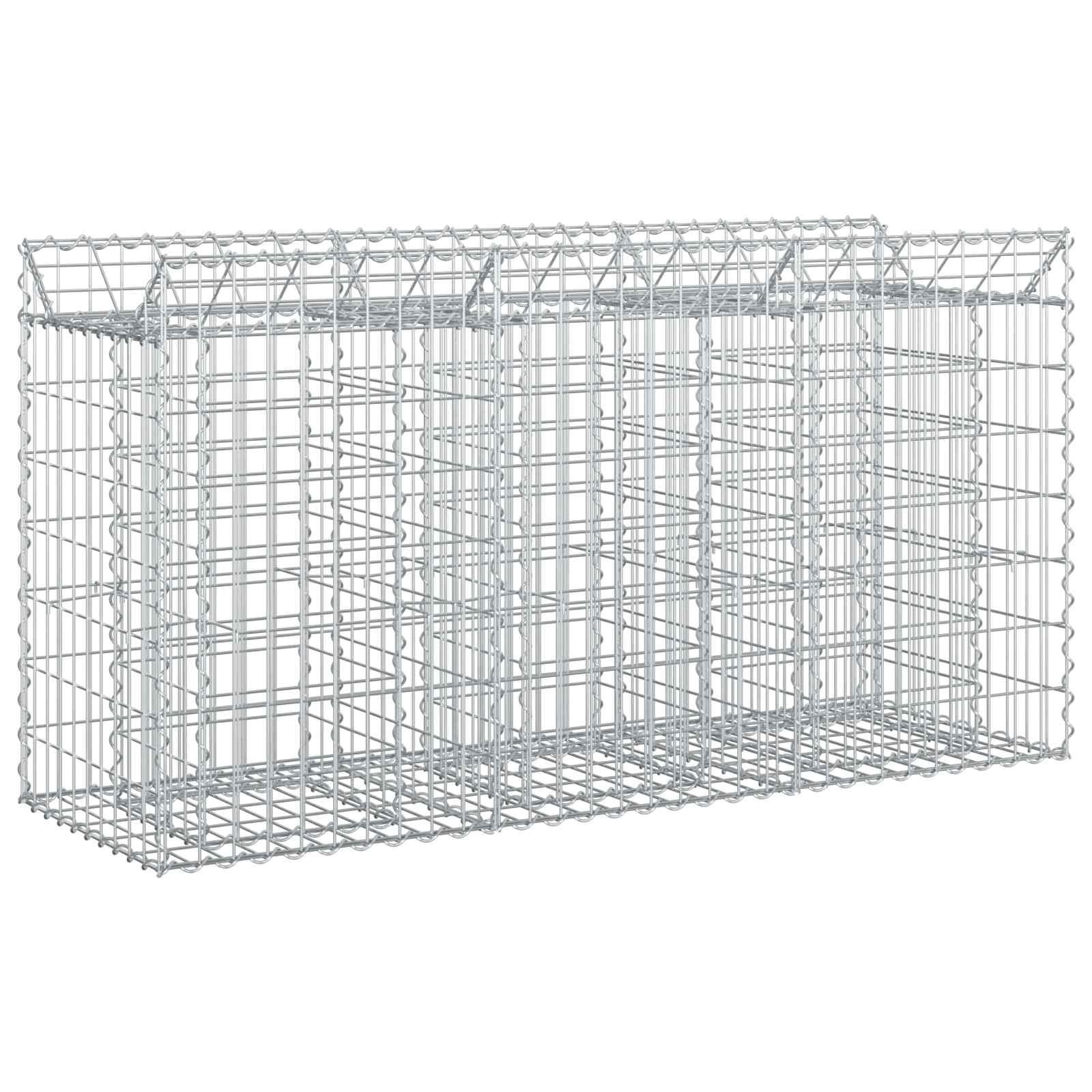 Gabion upphöjd säng