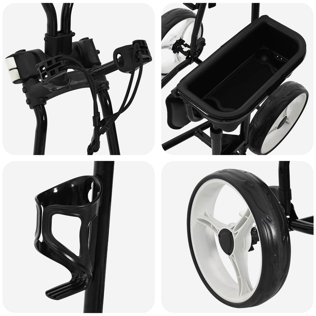 Golfvagn med sits och Vitt