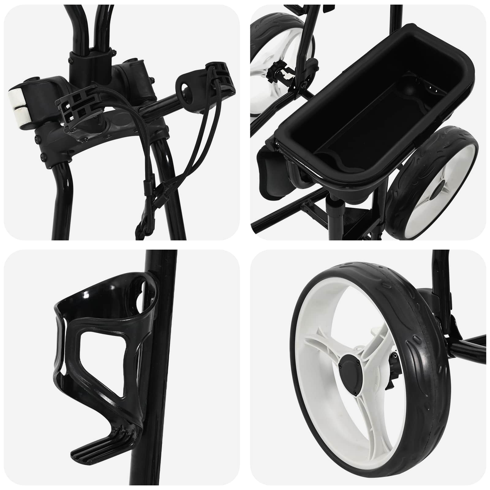 Golfvagn med sits och Vitt