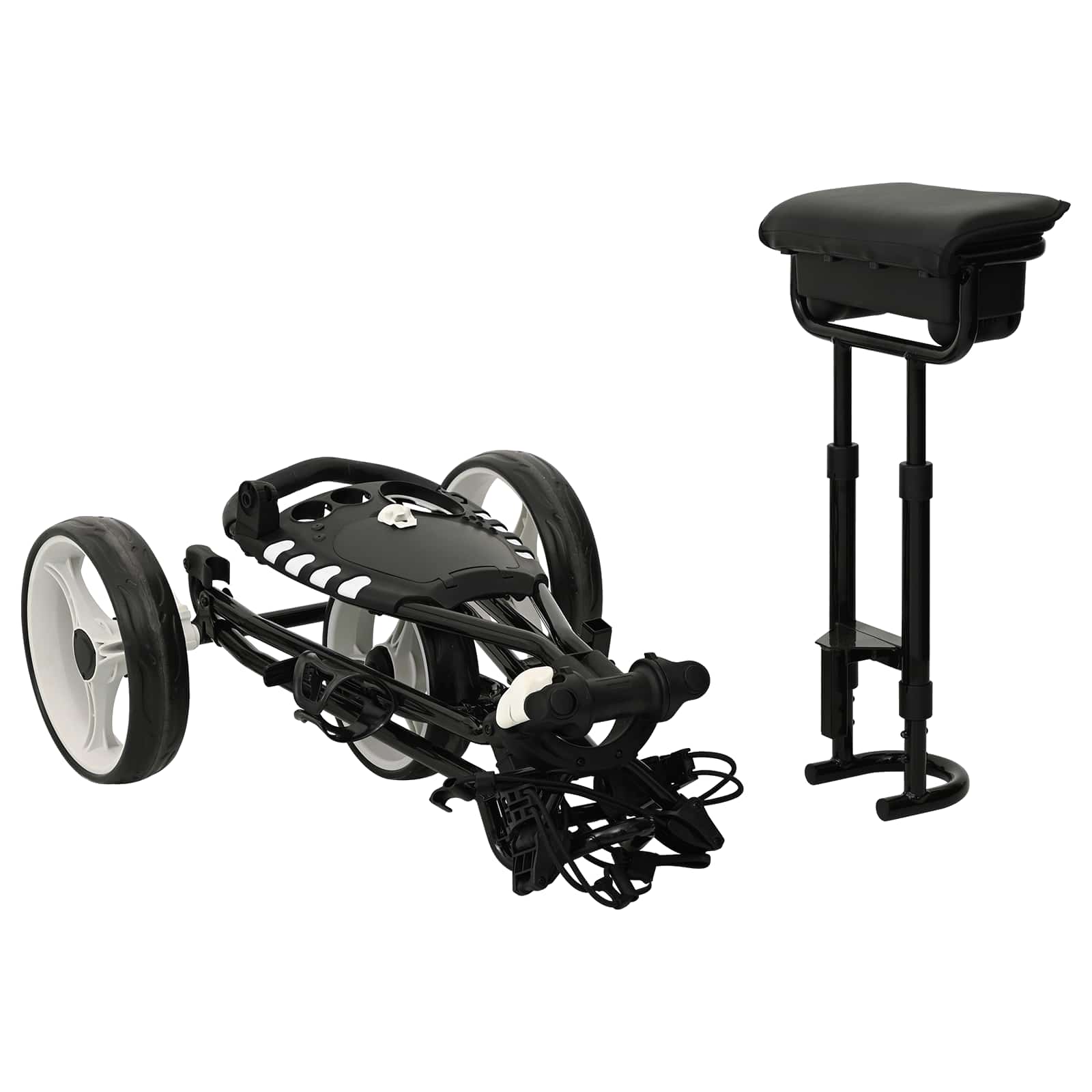 Golfvagn med sits och Vitt