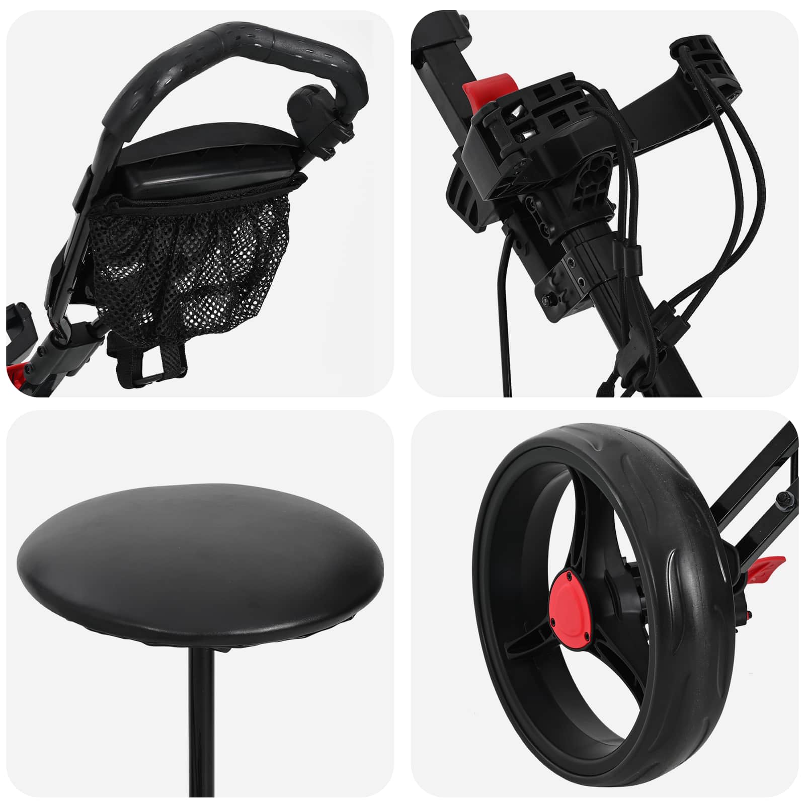 Golfvagn med sits