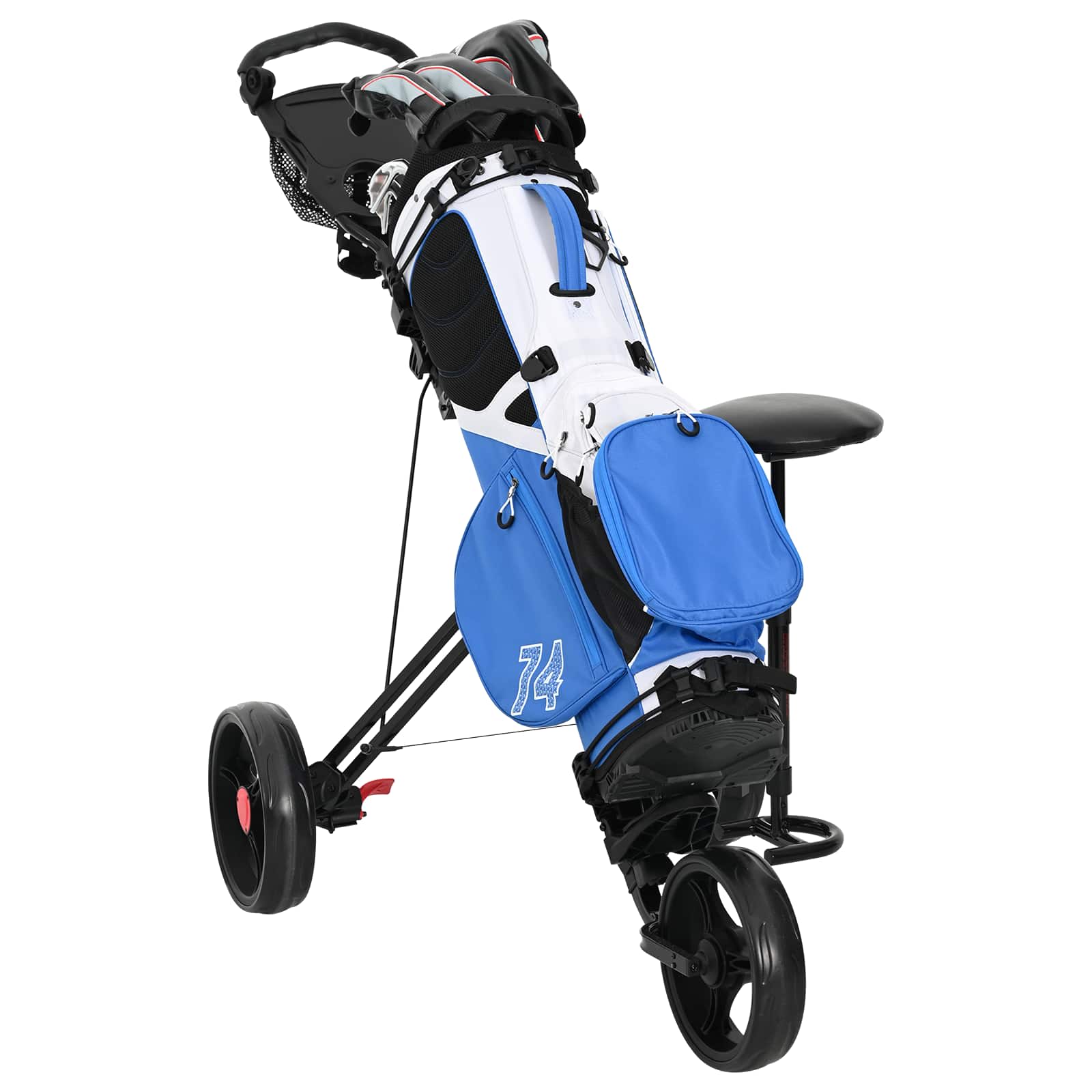 Golfvagn med sits