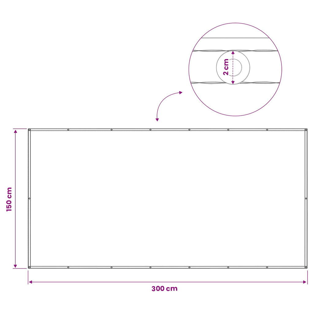 Balkongskärm med PU-beläggning
