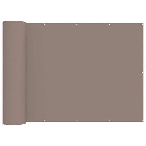 Balkongskärm med PU-beläggning Taupe
