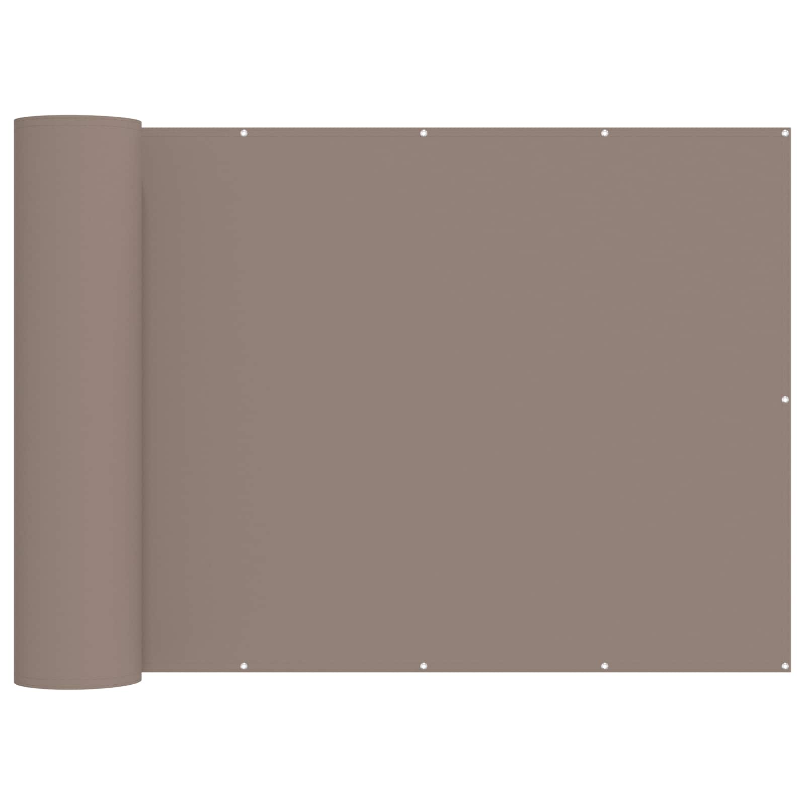 Balkongskärm med PU-beläggning Taupe
