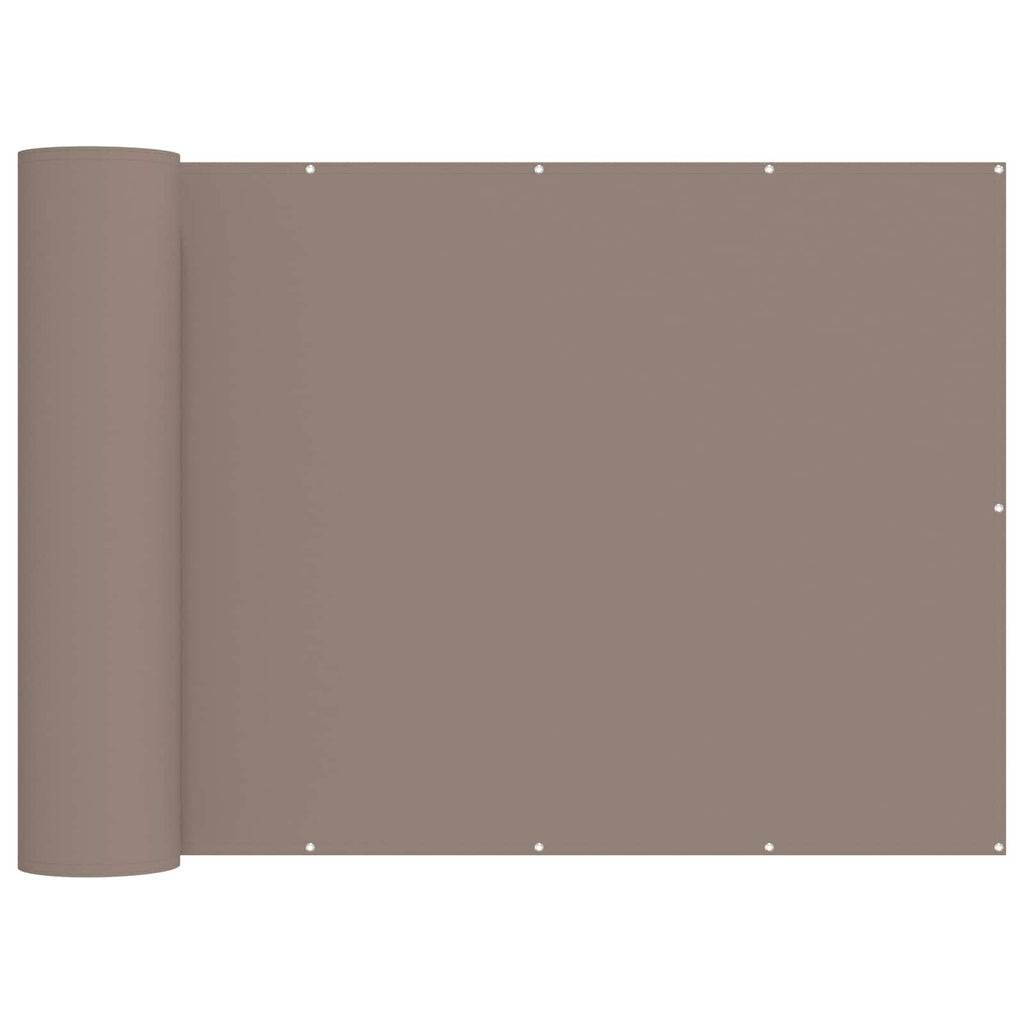Balkongskärm med PU-beläggning Taupe