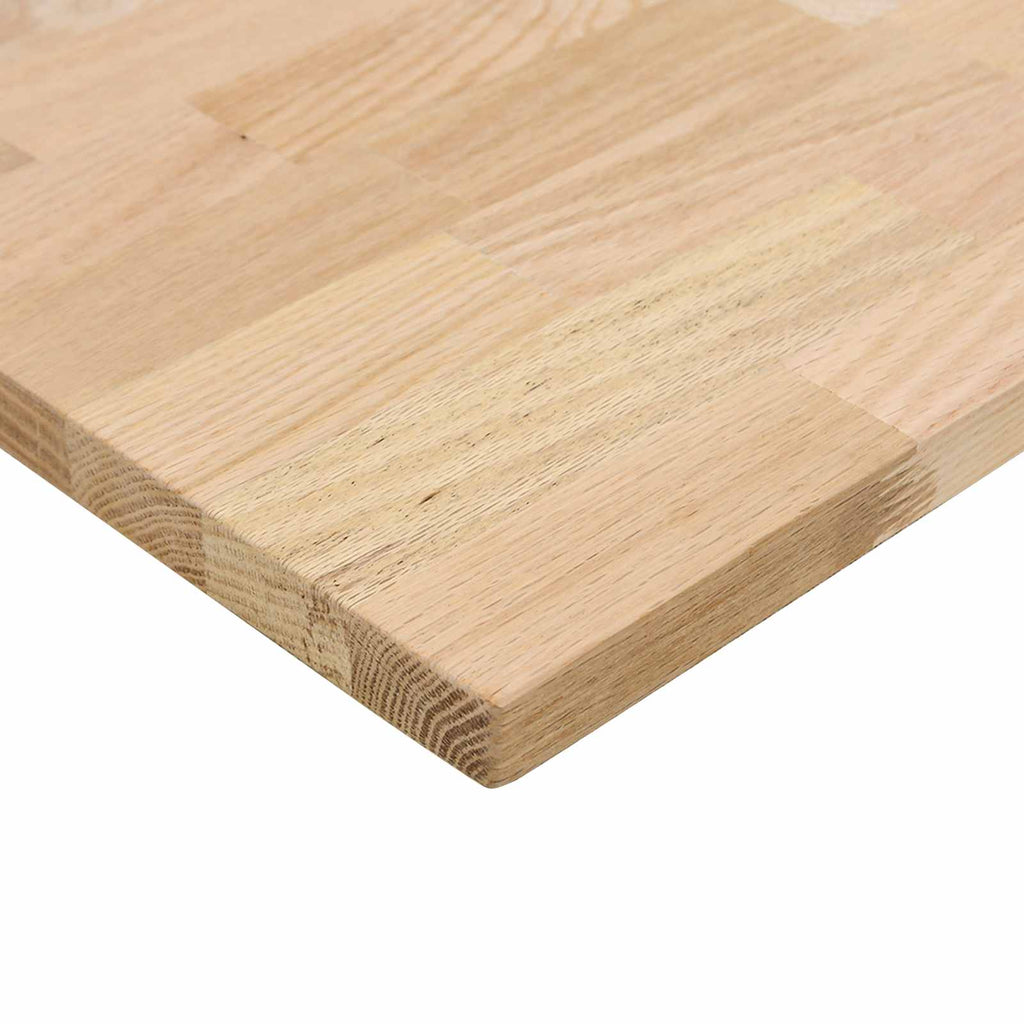 Skrivbord Vit och Naturlig Massivt Ekträ