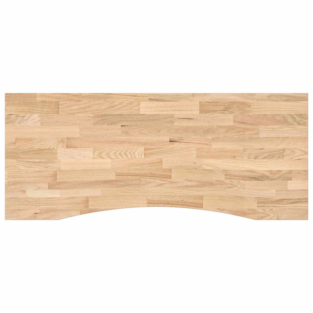Skrivbord Vit och Naturlig Massivt Ekträ